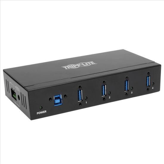 Tripp Lite U360-004-IND interface hub USB 3.2 Gen 1 (3.1 Gen 1) Type-B 5000 Mbit/s Black1