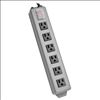 Tripp Lite 6SP surge protector Black 6 AC outlet(s) 120 V 70.9" (1.8 m)1