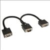 Tripp Lite P516-001 VGA cable 11.8" (0.3 m) VGA (D-Sub) 2 x VGA (D-Sub) Black1