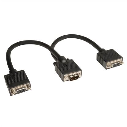 Tripp Lite P516-001 VGA cable 11.8" (0.3 m) VGA (D-Sub) 2 x VGA (D-Sub) Black1