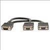 Tripp Lite P516-001 VGA cable 11.8" (0.3 m) VGA (D-Sub) 2 x VGA (D-Sub) Black2