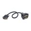 Picture of Tripp Lite P564-001 DVI cable 12.2" (0.31 m) DVI-D 2 x DVI-D Black