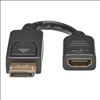 Tripp Lite P136-000 video cable adapter 5.91" (0.15 m) DisplayPort HDMI Black2