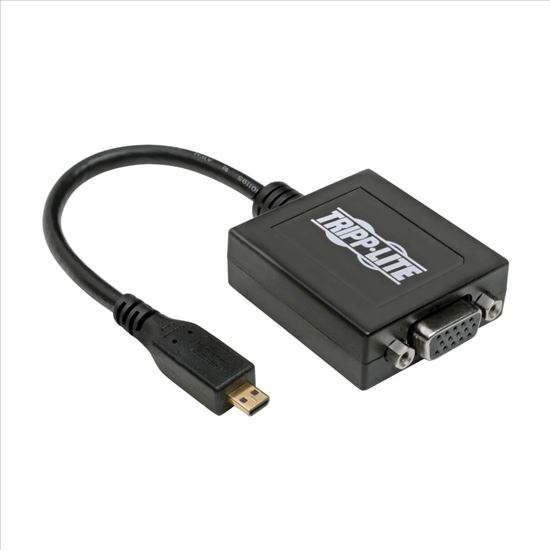 Tripp Lite P131-06N-MICROA video cable adapter 6" (0.152 m) Micro HDMI HD15 Black1