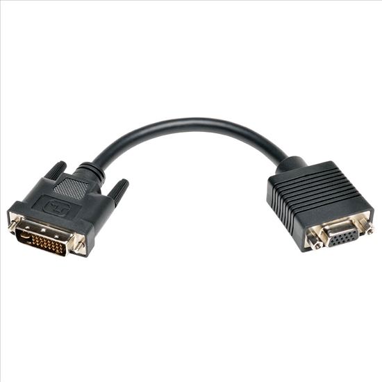 Tripp Lite P120-08N video cable adapter 7.87" (0.2 m) DVI-I VGA Black1