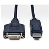 Tripp Lite P134-003 video cable adapter 39.4" (1 m) DisplayPort DVI-I Black2