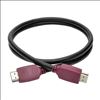 Tripp Lite P569-003-CERT HDMI cable 35.4" (0.9 m) HDMI Type A (Standard) Black, Burgundy3