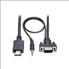 Tripp Lite P566-003-VGA-A video cable adapter 35.4" (0.9 m) HDMI HD15 + 3.5 mm Black1