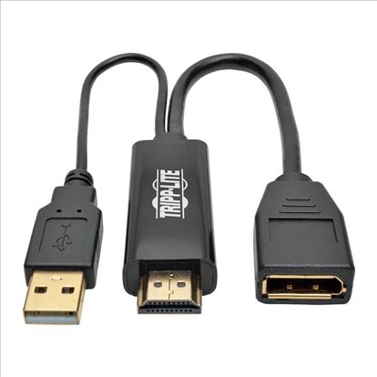 Tripp Lite P130-06N-DP-V2 video cable adapter 5.91" (0.15 m) HDMI DisplayPort Black1