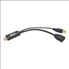 Tripp Lite P130-06N-DP-V2 video cable adapter 5.91" (0.15 m) HDMI DisplayPort Black3