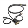 Tripp Lite P116-006-HDMI-A video cable adapter 70.9" (1.8 m) VGA (D-Sub) + 3.5mm + USB Type-A Black3