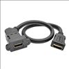 Tripp Lite P164-001-KPA-BK HDMI cable 11.8" (0.3 m) HDMI Type A (Standard) Black2