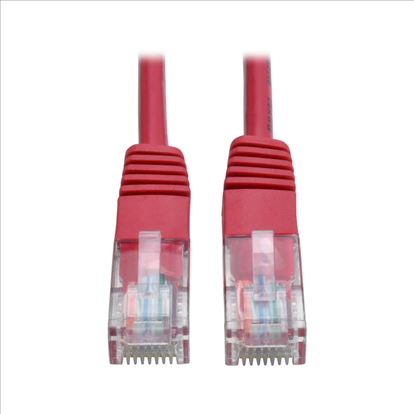 Tripp Lite N002-003-RD networking cable Red 35.4" (0.9 m) Cat5e U/UTP (UTP)1