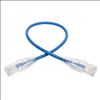 Tripp Lite N201-S01-BL networking cable Blue 11.8" (0.3 m) Cat6 U/UTP (UTP)2