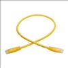 Tripp Lite N200-002-YW networking cable Yellow 23.6" (0.6 m) Cat6 U/UTP (UTP)2