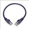 Tripp Lite N201-001-PU networking cable Purple 11.8" (0.3 m) Cat6 U/UTP (UTP)3