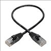 Tripp Lite N261-S01-BK networking cable Black 11.8" (0.3 m) Cat6a U/UTP (UTP)2