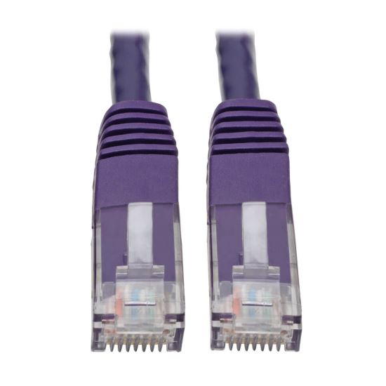 Picture of Tripp Lite N200-050-PU networking cable Purple 600" (15.2 m) Cat6 U/UTP (UTP)