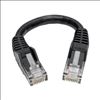 Tripp Lite N201-06N-BK networking cable Black 5.91" (0.15 m) Cat6 U/UTP (UTP)2