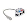 Tripp Lite N035-001 cable gender changer 2 x RJ-45 RJ45 Silver1