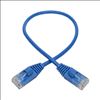 Tripp Lite N261-S01-BL networking cable Blue 11.8" (0.3 m) Cat6a U/UTP (UTP)2