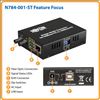 Tripp Lite N784-001-ST network media converter 100 Mbit/s 1310 nm Multi-mode Black6