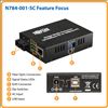 Tripp Lite N784-001-SC network media converter 100 Mbit/s 1310 nm Multi-mode Black6