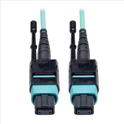 Tripp Lite N844-10M-12-P fiber optic cable 396.1" (10.1 m) MTP OM3 Black, Turquoise1