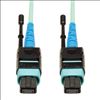 Tripp Lite N846-01M-24-P fiber optic cable 35.8" (0.91 m) MTP OM3 Black, Turquoise1