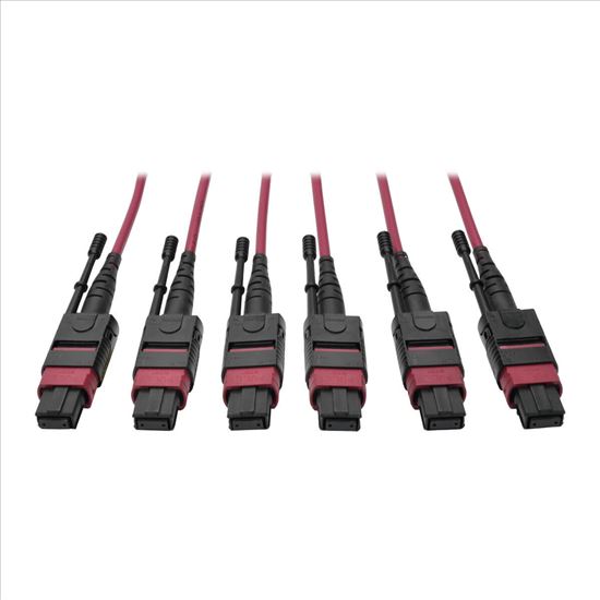 Tripp Lite N858-11M-3X8-MG fiber optic cable 433.1" (11 m) MTP OM4 Black, Magenta1