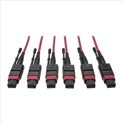 Tripp Lite N858-15M-3X8-MG fiber optic cable 590.6" (15 m) MTP OM4 Black, Magenta1