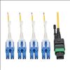 Tripp Lite N390-01M-8LC-AP fiber optic cable 118.1" (3 m) MPO/MTP LC OFNP Aqua color1