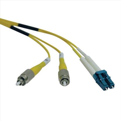 Tripp Lite Duplex Singlemode 8.3/125 Fiber Optic, FC/LC, 2.0m fiber optic cable 78.7" (2 m) Yellow1