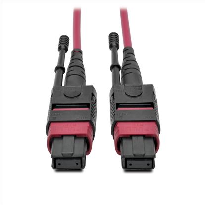 Tripp Lite N845-01M-12-MG fiber optic cable 39.4" (1 m) MPO/MTP CMP OM4 Black, Magenta1