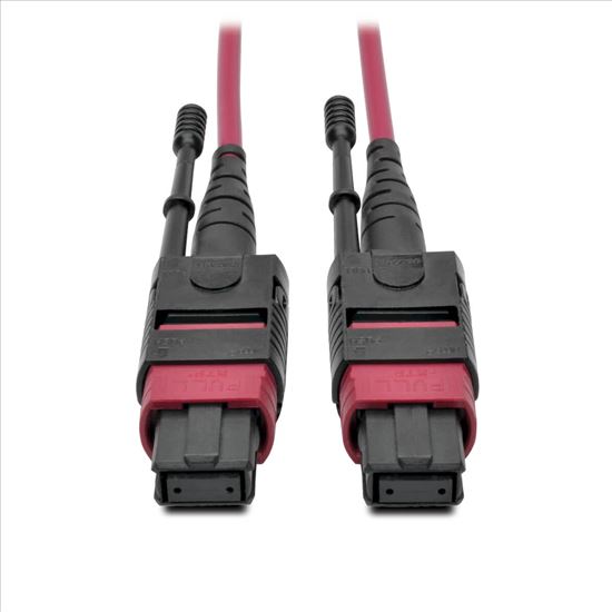 Tripp Lite N845-01M-12-MG fiber optic cable 39.4" (1 m) MPO/MTP CMP OM4 Black, Magenta1