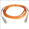 Tripp Lite N320-001 fiber optic cable 11.8" (0.3 m) 2x LC OFNR Gray, Orange1