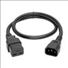Tripp Lite P047-002 power cable Black 24" (0.61 m) C14 coupler C19 coupler2