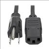 Tripp Lite P006-004 power cable Black 48" (1.22 m) NEMA 5-15P C13 coupler1