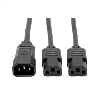 Tripp Lite P004-006-2C13 power cable Black 72" (1.83 m) C14 coupler C13 coupler1