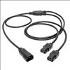 Tripp Lite P004-006-2C13 power cable Black 72" (1.83 m) C14 coupler C13 coupler2