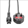 Tripp Lite P060-006 power cable Black 72" (1.83 m) BS 1363 C5 coupler1