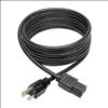 Tripp Lite P006-010 power cable Black 118.1" (3 m) NEMA 5-15P C13 coupler2