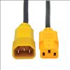 Tripp Lite P004-004-YW power cable Black, Yellow 47.2" (1.2 m) C14 coupler C13 coupler1