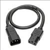 Tripp Lite P005-18N power cable Black 18.1" (0.46 m) C13 coupler C14 coupler1