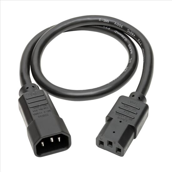 Tripp Lite P005-18N power cable Black 18.1" (0.46 m) C13 coupler C14 coupler1