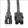 Tripp Lite P019-004 power cable Black 48" (1.22 m) C15 coupler NEMA 5-15P1