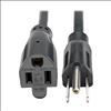 Tripp Lite P024-001-13A power cable Black 11.8" (0.3 m) NEMA 5-15P NEMA 5-15R1