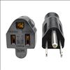 Tripp Lite P024-001-13A power cable Black 11.8" (0.3 m) NEMA 5-15P NEMA 5-15R3