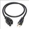 Tripp Lite P024-003-13A power cable Black 35.8" (0.91 m) NEMA 5-15P NEMA 5-15R3