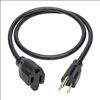 Tripp Lite P024-003-13A power cable Black 35.8" (0.91 m) NEMA 5-15P NEMA 5-15R4